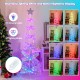 7-foot outdoor spiral Christmas tree with 341 LED lights and 34 lighting modes, perfect for festive decorations.