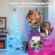 7 feet outdoor spiral Christmas tree with 341 LED lights, perfect for festive decorations in homes, stores, and offices.