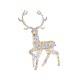 Pre-lit 4.6 feet Christmas reindeer with 170 LED lights, featuring a durable metal frame and elegant antlers for.