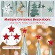 Set of three tower-shaped Christmas trees with removable star toppers, featuring festive patterns for holiday decor.