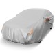 Car cover for 185-inch sedans, UV-proof and waterproof with elastic band, ideal for all-year-round protection.