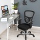 Ergonomic black mesh office chair with adjustable back height and armrests, designed for comfort and flexibility in any.
