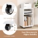 Mobile file cabinet with 360° swivel casters and two lockable wheels for easy movement and stability in any room.