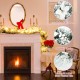 9 feet pre-lit artificial Christmas garland with 50 LED lights, featuring snow flocked tips, white flowers, and berries.