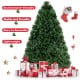 3 feet artificial pre-lit fiber optic Christmas tree with dense PVC needles, perfect for festive indoor decoration.