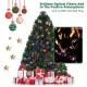 3-foot artificial pre-lit fiber optic Christmas tree with colorful LED lights, perfect for festive indoor decoration.