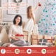 7 ft white Christmas tree with solid metal stand, perfect for indoor and outdoor decoration, easy to set up and store.