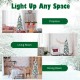 Snow flocked 6ft Christmas pencil tree with white berries and poinsettia flowers, perfect for festive home decor.