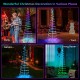 Light up spiral Christmas tree with star top, 135 multi-color lights, perfect for festive outdoor decoration.