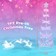 7FT outdoor spiral Christmas tree with 341 LED lights, perfect for festive decoration at parties and events.