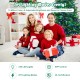 Pre-lit 7' artificial Christmas tree with 540 LED lights, APP control, and lush PE/PVC branches for festive decor.