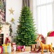 Lush 7-foot pre-lit artificial Christmas tree with APP-controlled LED lights, perfect for festive home decoration.