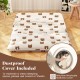Foldable full-size futon mattress with washable cover, featuring a dustproof design, ideal for camping and home use.