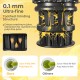 Cold press juicer showcasing 0.1 mm ultra-fine grinding structure for 99% juice yield and nutrient-rich, pulp-free.