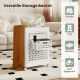 Collapsible white laundry basket with wheels, 20-gallon capacity, ideal for laundry, blankets, and toys storage.