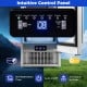 Intuitive control panel of the commercial ice maker, featuring reservation time settings and user-friendly indicators.