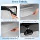 Reinforced sealing strip and detachable drip tray of the compact mini fridge with adjustable thermostat for easy.