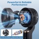 Compact oscillating standing fan with airfoil fan blades, 70° oscillation, and 90° tilt for efficient cooling in home.