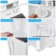 Water inlet and easy-cleaning filter of the compact washer and dryer combo, designed for efficient household laundry.
