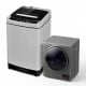 Compact washer and dryer combo featuring a 1.5 cu.ft capacity, stainless steel drum, ideal for small spaces.