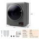 Compact washer and dryer combo with 1.5 cu.ft capacity, stainless steel drum, ideal for small spaces like apartments.