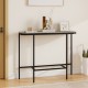 Console table with a gray faux marble tabletop and heavy-duty metal frame, ideal for entryways and living rooms.