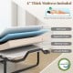 Cot size Murphy bed with 4" thick mattress, reinforced metal structure, and anti-slip bottom for stability and comfort.