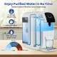Countertop reverse osmosis water filtration system with advanced 5-stage filtration for clean drinking and cooking water.