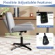 Gray Criss Cross-Legged Swivel Desk Chair with height adjustment and rocking tension control for comfortable seating.
