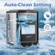 Crescent ice maker in black with 26 lbs/day capacity, featuring a 1.8L water tank and 20-minute self-cleaning function.
