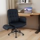 Adjustable swivel Criss Cross chair in black with thick padding and 5-position armrests, perfect for home office use.