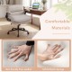 Beige Criss Cross chair with flip-up arms, featuring smooth faux leather and soft sponge for ultimate comfort in any.