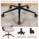 Highly maneuverable 5-claw base with universal wheels for the Criss Cross Chair on Wheels, perfect for home office use.