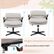 Criss Cross ergonomic office chair in beige with adjustable height, padded seat, and flip-up arms for versatile use.