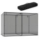 Large garden crop cage with tear-resistant mesh, 10 x 6.5 x 6.5 ft, includes 6 ground nails for stability and a.