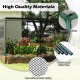 Crop cage featuring tear-resistant mesh netting and power-coated metal pipes, ideal for protecting garden plants.