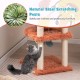 Cute monster-themed cat tower featuring a natural sisal scratching post and soft plush fabric for ultimate comfort.