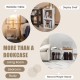 White cube storage organizer set of 2, modular design for versatile use in living room, bedroom, or study.