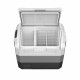70 Quart Portable Electric Car Camping Cooler with dual-zone design, two-way door, and built-in LED lights for.