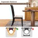 Curved cross back dining chair set in beige with ergonomic backrest for healthy posture, ideal for dining rooms or.