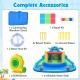Carrying bag and repair kit for the dinosaur-themed inflatable water slide park, ensuring quick setup and maintenance.