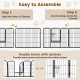 16-panel dog playpen with lock and large door, featuring easy assembly steps and durable metal construction for.
