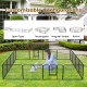 24-inch dog playpen with customizable configurations, featuring a secure lock and durable metal construction for.