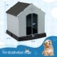 Dog house for small dogs, waterproof plastic with elevated floor, 28" height, ideal for year-round comfort and.