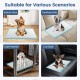Dog and puppy pee pads 24" x 17" in blue, designed for potty training with maximum absorption and leak protection.