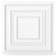 White 3D decorative PVC ceiling tiles, 24" x 24", versatile for wall and ceiling installation, 12-pack covers 48 sq.ft.