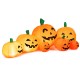 Inflatable Halloween pumpkin patch with 7 LED-lit pumpkins, weather-resistant design for indoor and outdoor use.