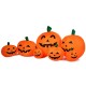 Colorful inflatable Halloween pumpkin patch featuring seven pumpkins with LED lights, perfect for indoor and outdoor.