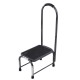 Heavy duty step stool with foam handle, non-slip platform, and sturdy metal frame for stability, supporting up to 330.