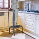 Heavy duty step stool with non-slip platform and foam handle, supporting up to 330 lbs for kitchen and home use.